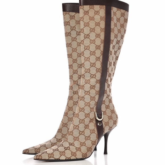 Gucci Shoes - Gucci sale! BEST Offer! canvas knee-high boots